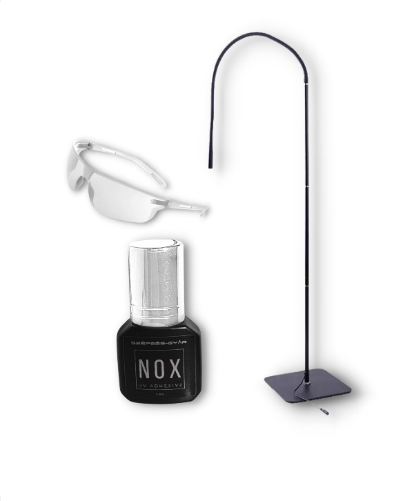 A NOX System ledes UV műszempilla ragasztó tartozék lámpával